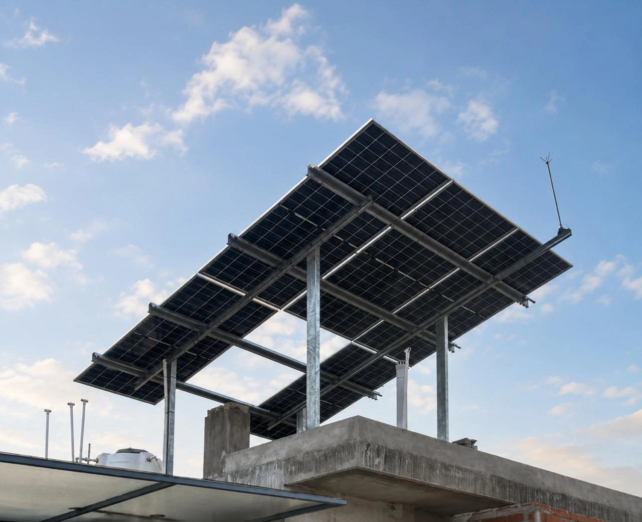 Sunita Mishra's solar installation